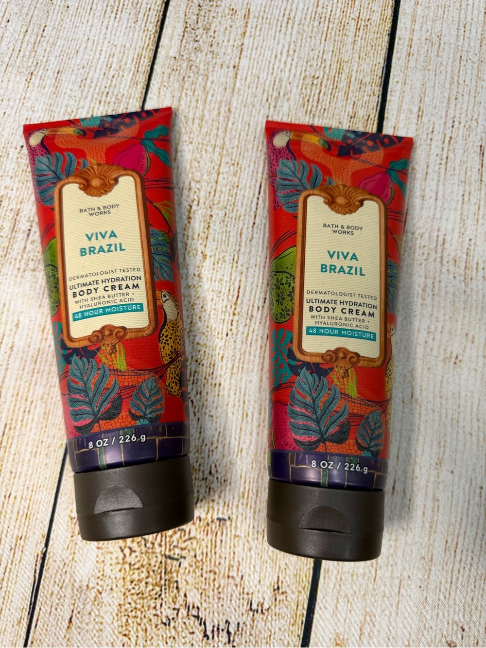 Set of 2 Bath & Body Works Viva Brazil Ultimate Hydrating Body Cream Set BBW